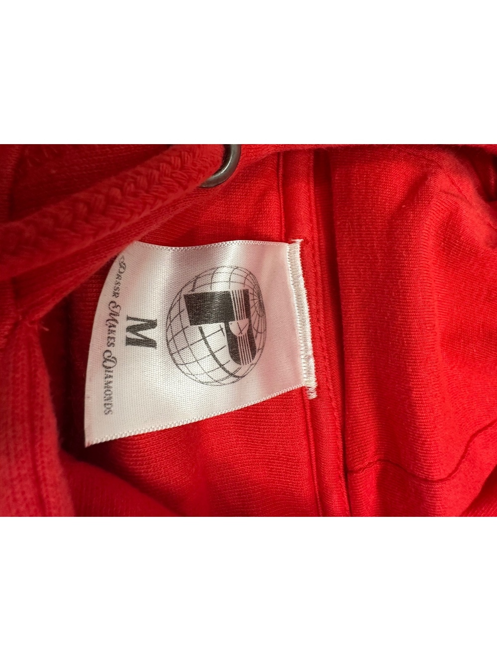 Passer Red Hoodie with Yellow and Purple Logo, Size M - Picture 4 of 4